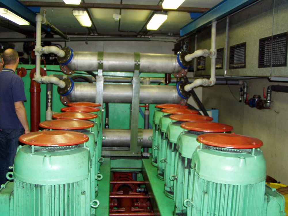 Strojovňa javiskovej hydrauliky